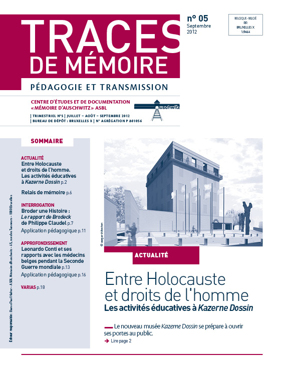 05 - juillet-septembre 2012 - Entre holocauste et droits de l'homme vignette