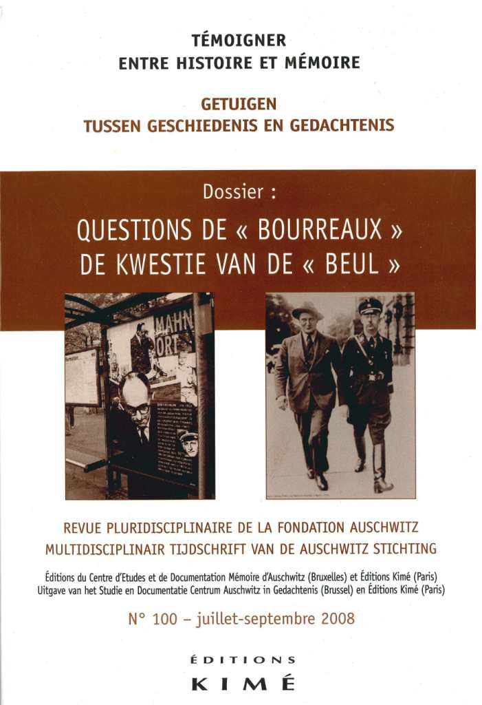 N° 100 (09/2008) Questions de « bourreaux »