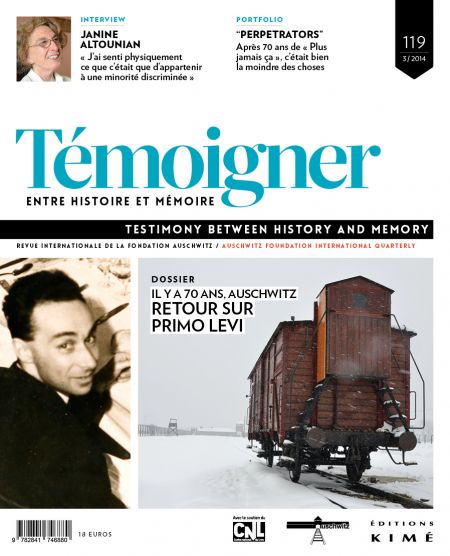 N° 119 (12/2014) Il y a 70 ans, Auschwitz. Retour sur Primo Levi